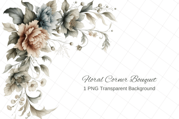 Download Watercolor Floral Corner Border PNG - Premium Bundle