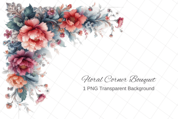 Download Watercolor Floral Corner Border PNG - Premium Resources