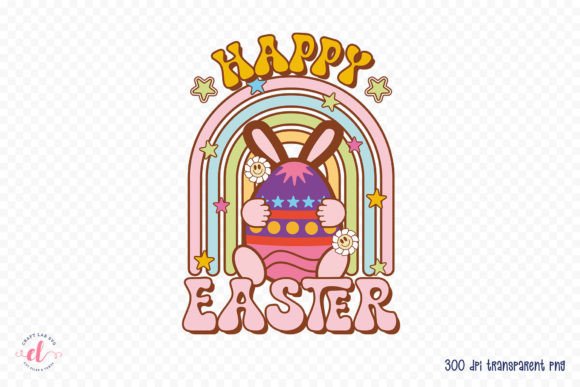 Download Happy Easter Groovy Sublimation Design - Groovy sublimation Collection