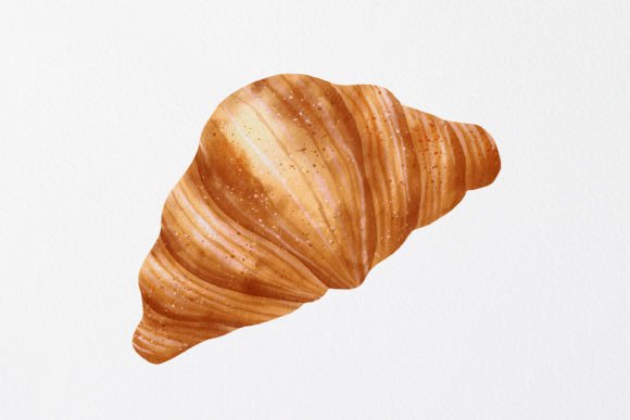 Download Croissant Image in a Watercolor Style - Watercolor style Collection