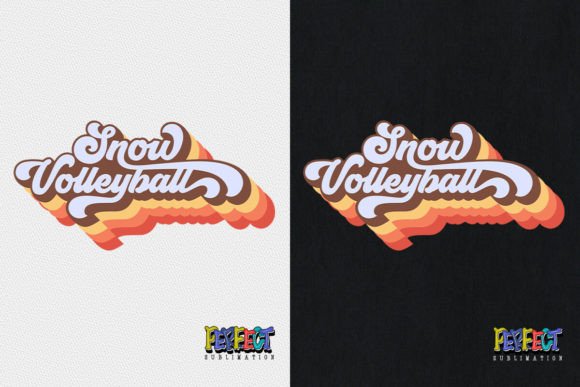 Download Snow Volleyball Retro Groovy Sublimation - Groovy sublimation Collection