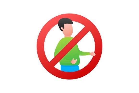 Download No People Sign. No Man. Vector Stock Ill - No people Collection
