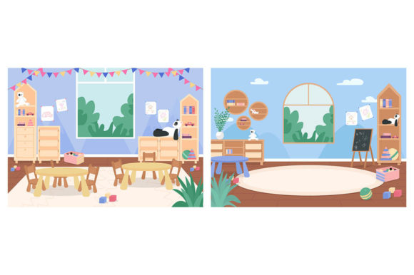 Download Primary School Classroom with No People - No people Collection