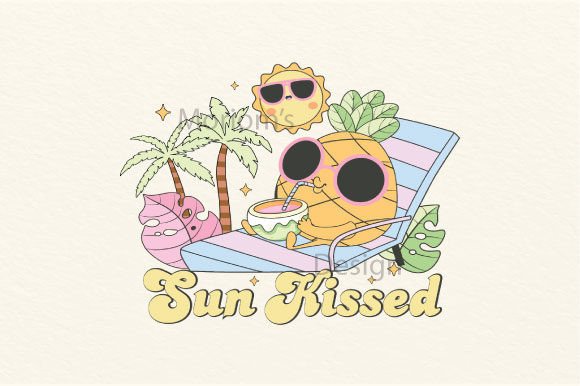 Download Summer Groovy Sublimation Sun Kissed PNG - Groovy sublimation Collection