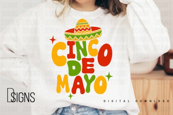 Download Retro Cinco De Mayo Groovy Sublimation - Groovy sublimation Collection