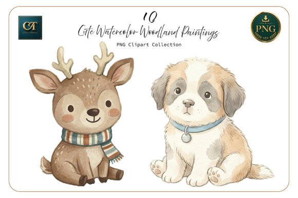 Download Cute Watercolor Style Animals - Watercolor style Collection