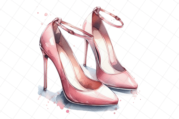 Download High-heeled Shoes Watercolor Style - Watercolor style Collection